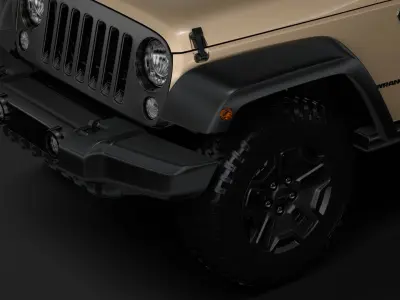 Jeep Wrangler Willys Wheeler JK 2017 3D model