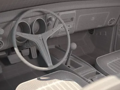 Chevrolet Camaro327 1968 model 3D model