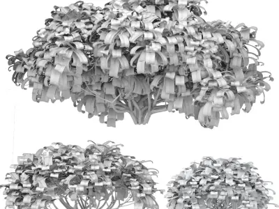 Outdoor garden plants shrubs bush tree 3D model