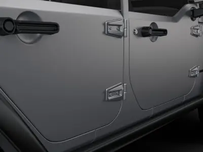 Jeep Wrangler Unlimited Willys Wheeler JK 2017 3D model