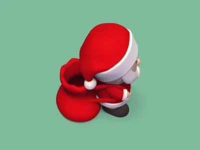 Santa Claus Pot 3D print model