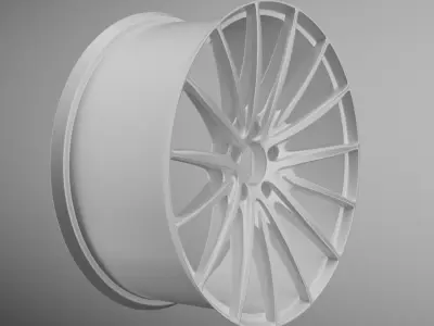 Car Wheel Rim 19 Inch 3D model