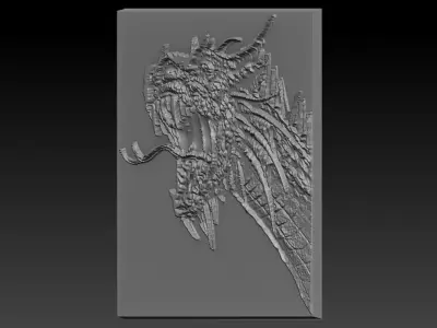 Dinosaur Head 3D print model