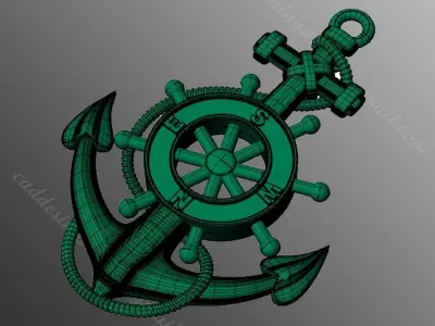 pendant ak 5 3D print model