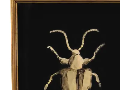 Scarabeo Watercolor Painting Wall Art PBR 3D model