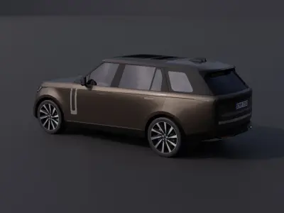 Generic Luxury SUV 7 Low-poly 3D model