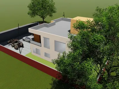 BUNGLOW IN FARM 3D model