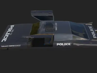 Police Car Scifi Free 3D model
