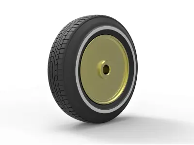 Wire wheel from lowrider Scale 1 to 10 3D print model