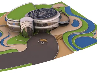 0019 - Organic Palace - 2Ds Drawing - 3Ds Files 3D model