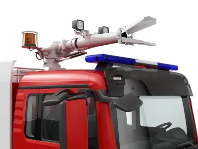 FIRE TRUCK 6X4 3D model