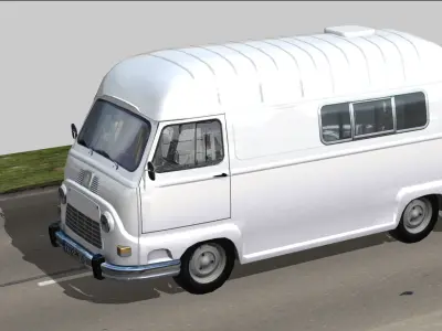 Renault Estafette High Roof Low-poly 3D model