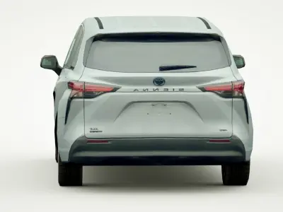 Toyota Sienna 2022 Low-poly 3D model