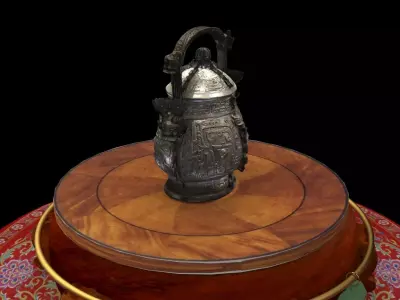 Chinese wine vessel  3D model