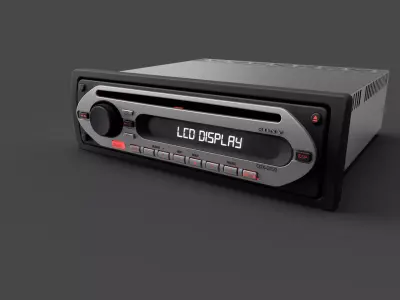 Car stereo SONY CDX-GT20 3D model