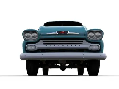 CHEVY 3100 APACHE 32 STEPSIDE TRUCK 1958 3D model