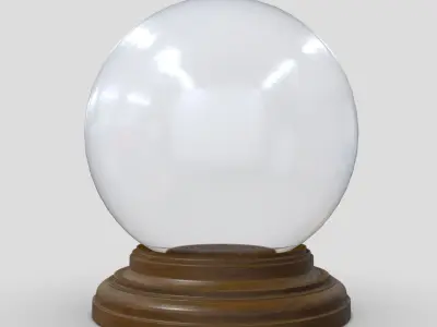 Glass Ball Low-poly 3D model