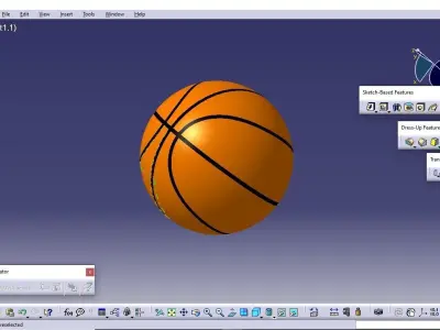 Basket Ball 3D model