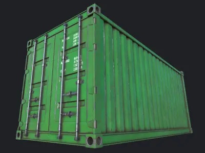 Cargo Container PBR Low-poly 3D model