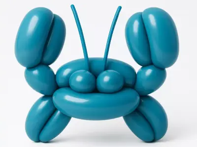 Sea Crab Balloon Decoration Props Second Life toy 3D print model