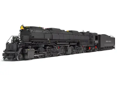 Steam Locomotive Big Boy Train 3D model