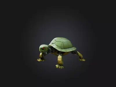 RoboTurtle Model Low-poly 3D model