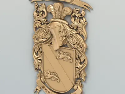 Coat of arms decorative 011 3D model