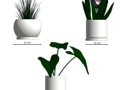 Plants Revit Families 3D model