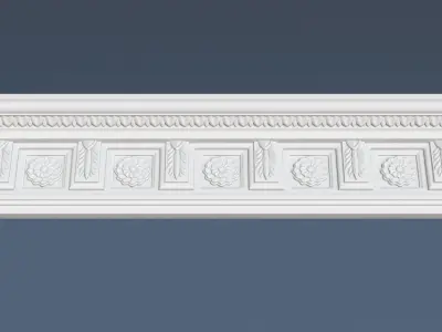 Decorative Crown Molding 3D model purchase