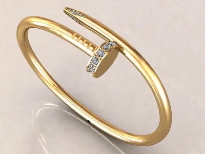 Nail Bracelet 15 cm 3D print model