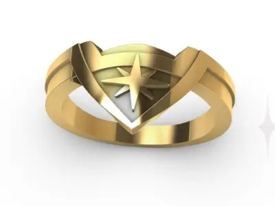 Ring Engagment Wonder Woman 3D print model 3D print model
