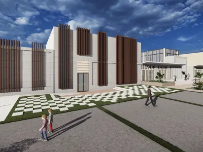 Cultural Educational Complex Design  3D model