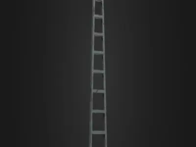 Old Worn Street Light 04 Low-poly 3D model