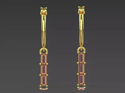 JEWELRY HOOP  stl 3dm EARRINGS je0131 3D print model