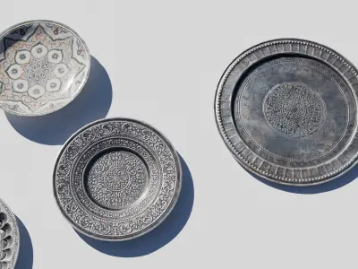 Old Plates 3D model
