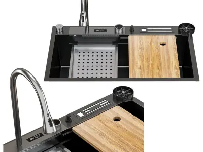 Asras sink set5 3D model