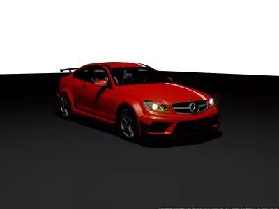Mercedes Benz C63 AMG Coupe 3D model