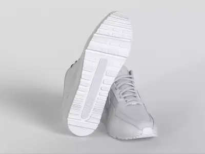 Nike Air Max LTD 3 Sneakers White Low-poly 3D model