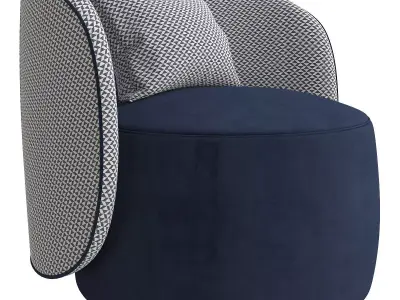 Fendi Casa Anabelle Armchair 3d model Low-poly 3D model