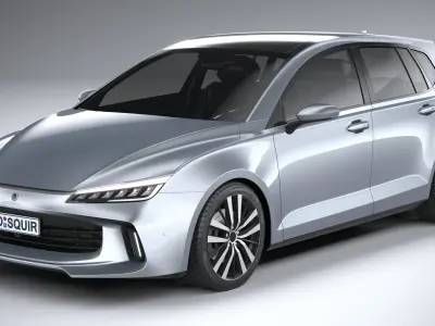 Generic Hatchback V1 2022 Low Poly 3D model