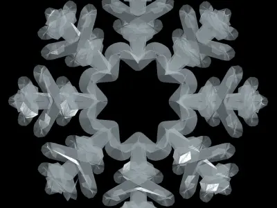 Snowflakes snowflake 3D model