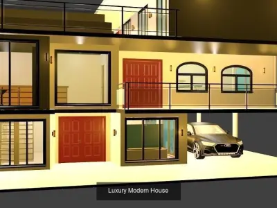 Modern House  3D Model Collection