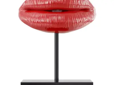 Figurine red lips 3D model