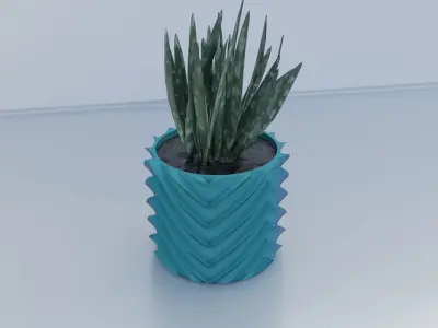 pot planter 12 3D print model