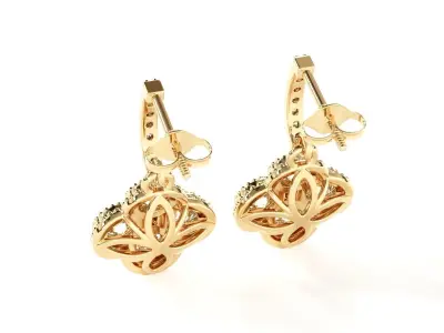 Drop earring 3D print model