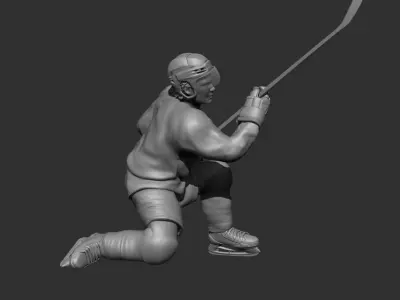 Hockey Player pose Connor Bedard inspired Chicago blackhawks 3D print model