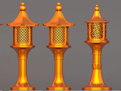 Lighthouse Antique - Chinese style 3D model