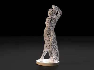 Sculpture Bacchante Jean Pendaries 3D print model