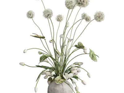 Flower In Vase 92 3D model