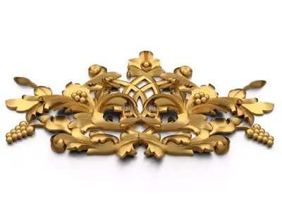 carved classic decorative ornament cnc 3d printing stl 39  3D model